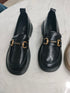 Women Casual Metal Decor Loafers Shoes